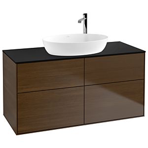 Villeroy et Boch Finion Villeroy et Boch G91200GN 120x60.3cm, Emotion, plaque de finition noir mat, placage noyer