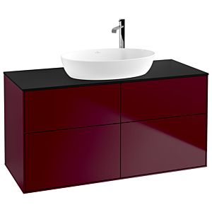 Villeroy und Boch Finion Waschtischunterschrank G91200HB 120x60,3cm, Emotion, Abdeckplatte black matt, Peony Matt