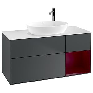 Villeroy and Boch Finion Villeroy and Boch Finion G951HBHG 120cm, cover plate white matt, Emotion, shelves Peony matt lacquer, midnight Blue Matt Lacquer