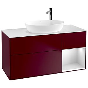 Villeroy and Boch Finion Villeroy and Boch Finion G951MTHB 120cm, cover plate white matt, Emotion, shelves white matt lacquer, Peony Matt