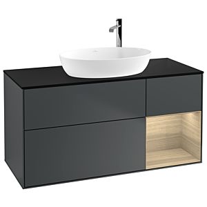 Villeroy and Boch Finion Villeroy and Boch Finion G952PCHG 120cm, cover plate black matt, Emotion, shelves Oak Veneer , Midnight Blue Matt Lacquer