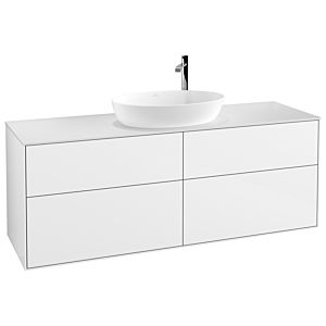 Villeroy und Boch Finion Waschtischunterschrank G97100GF 160x60,3cm, Emotion, Abdeckplatte white matt, Glossy white lacquer