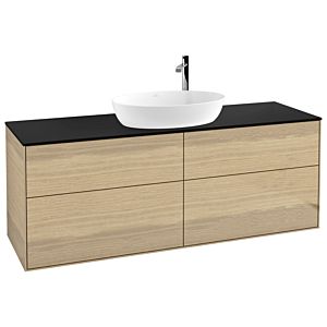 Villeroy and Boch Finion Villeroy and Boch Finion G97200PC 160x60.3cm, Emotion, cover plate black matt, Oak Veneer