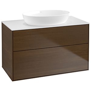 Villeroy and Boch Finion Villeroy and Boch Finion GA0100GN 100x60.3cm, Emotion, cover plate white matt, walnut veneer