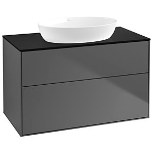 Villeroy and Boch Finion Villeroy and Boch Finion GA0200GK 100x60.3cm, Emotion, cover plate black matt, anthracite matt