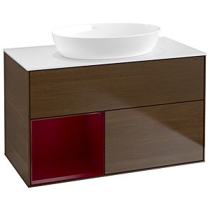 Villeroy and Boch Finion Villeroy and Boch Finion GA11HBGN 100cm, cover plate white matt, Emotion, shelves Peony matt lacquer, Peony veneer