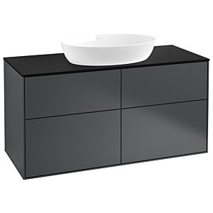 Villeroy und Boch Finion Waschtischunterschrank GA3200HG 120x60,3cm, Emotion, Abdeckplatte black matt, Midnight Blue Matt Lacquer