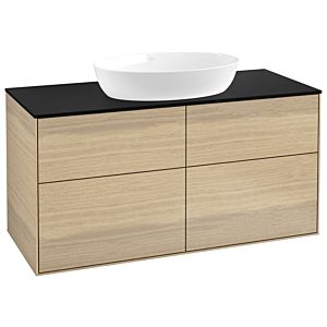 Villeroy and Boch Finion Villeroy and Boch Finion GA3200PC 120x60.3cm, Emotion, cover plate black matt, Oak Veneer