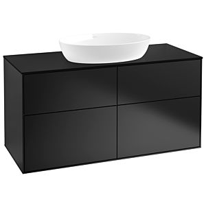 Villeroy and Boch Finion Villeroy and Boch Finion GA3200PD 120x60.3cm, Emotion, cover plate black matt, black matt lacquer