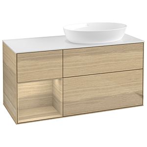 Villeroy and Boch Finion Villeroy and Boch Finion GA41PCPC 120cm, cover plate white matt, Emotion, shelves Oak Veneer , Oak Veneer