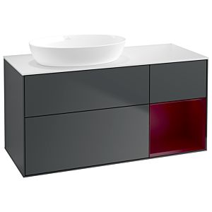 Villeroy and Boch Finion Villeroy and Boch Finion GA51HBHG 120cm, cover plate white matt, Emotion, shelves Peony matt lacquer, midnight Blue Matt Lacquer