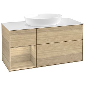 Villeroy and Boch Finion Villeroy and Boch Finion GA61PCPC 120cm, cover plate white matt, Emotion, shelves Oak Veneer , Oak Veneer