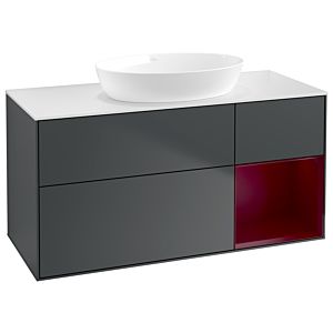 Villeroy and Boch Finion Villeroy and Boch Finion GA71HBHG 120cm, cover plate white matt, Emotion, shelves Peony matt lacquer, midnight Blue Matt Lacquer