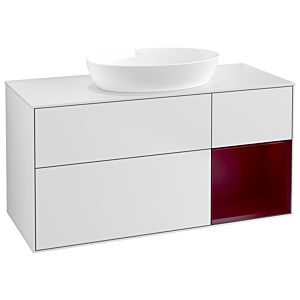 Villeroy and Boch Finion Villeroy and Boch Finion GA71HBMT 120cm, cover plate white matt, Emotion, shelves Peony matt lacquer, white matt lacquer