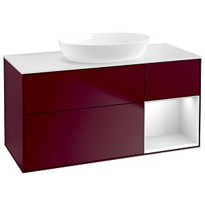 Villeroy and Boch Finion Villeroy and Boch Finion GA71MTHB 120cm, cover plate white matt, Emotion, shelves white matt lacquer, Peony Matt