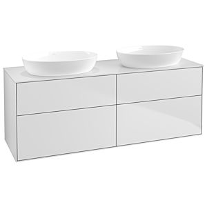 Villeroy und Boch Finion Waschtischunterschrank GA8100MT 160x60,3cm, Emotion, Abdeckplatte white matt, White matt lacquer