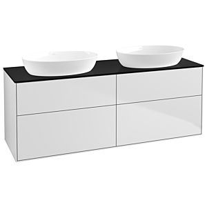 Villeroy et Boch Finion Villeroy et Boch GA8200MT 160x60.3cm, Emotion, plaque de recouvrement noir mat, laqué blanc mat