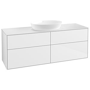 Villeroy und Boch Finion Waschtischunterschrank GA9100GF 160x60,3cm, Emotion, Abdeckplatte white matt, Glossy white lacquer