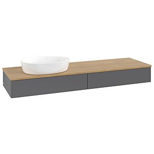Meuble sous-vasque Villeroy &amp; Boch Antao 1600x190x500mm K15011GK FK/AP: GK/1