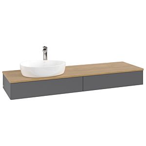 Meuble sous-vasque Villeroy &amp; Boch Antao 1600x190x500mm K15051GK FK/AP: GK/1
