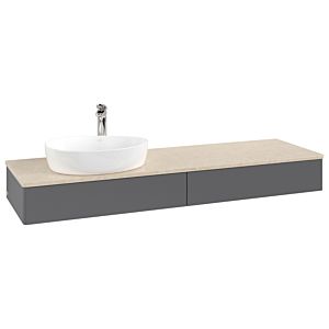 Villeroy &amp; Boch Antao vanity unit 1600x190x500mm K15053GK FK/AP: GK/3