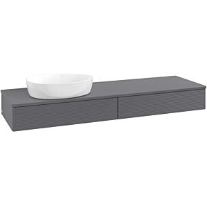 Villeroy &amp; Boch Antao vanity unit 1600x190x500mm K15110GK with structure FK/AP: GK/0