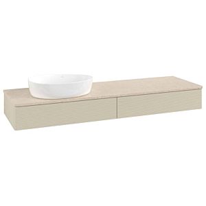 Meuble sous-vasque Villeroy &amp; Boch Antao 1600x190x500mm K15113HJ avec structure FK/AP: HJ/3