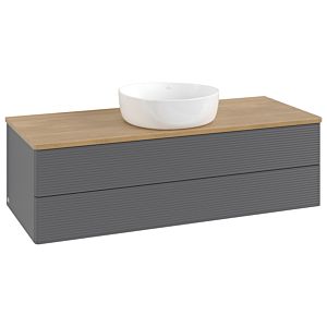 Villeroy & Boch Antao Waschtischunterschrank 1200x360x500mm K21111GK mit Struktur FK/AP: GK/1