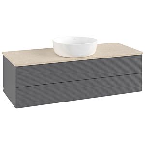 Villeroy & Boch Antao Waschtischunterschrank 1200x360x500mm K21113GK mit Struktur FK/AP: GK/3