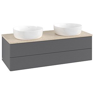 Villeroy & Boch Antao Waschtischunterschrank 1200x360x500mm K24113GK mit Struktur FK/AP: GK/3