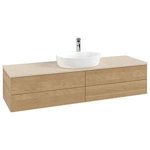 Villeroy &amp; Boch Antao vanity unit 1600x360x500mm K25153HN with structure FK/AP: HN/3