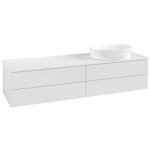 Villeroy und Boch Antao Waschtisch-Unterschrank K27010GF 160x36x50cm, Waschbeckenplattenfarbe Lack, glossy white lacquer