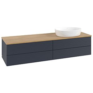 Villeroy & Boch Antao Waschtischunterschrank 1600x360x500mm K27111HG mit Struktur FK/AP: HG/1