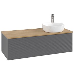 Villeroy & Boch Antao Waschtischunterschrank 1200x360x500mm K34151GK mit Struktur FK/AP: GK/1