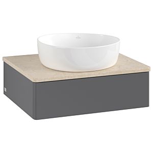 Meuble sous-vasque Villeroy &amp; Boch Antao 600x190x500mm L07013GK avec éclairage FK/AP: GK/3