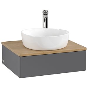 Villeroy &amp; Boch Antao vanity unit 600x190x500mm L07051GK with lighting FK/AP: GK/1