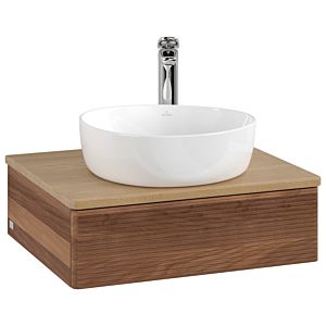 Villeroy & Boch Antao Waschtischunterschrank 600x190x500mm L07151HM mit Beleuchtung mit Struktur FK/AP: HM/1