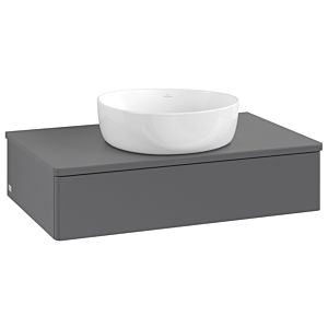 Meuble sous-vasque Villeroy &amp; Boch Antao 800x190x500mm L08010GK avec éclairage FK/AP: GK/0