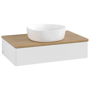 Villeroy & Boch Antao Waschtischunterschrank 800x190x500mm L08111GF mit Beleuchtung mit Struktur FK/AP: GF/1