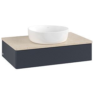 Villeroy & Boch Antao Waschtischunterschrank 800x190x500mm L08113HG mit Beleuchtung mit Struktur FK/AP: HG/3