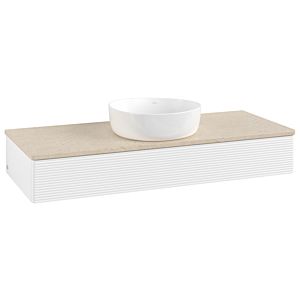 Villeroy & Boch Antao Waschtischunterschrank 1200x190x500mm L10113MT mit Beleuchtung mit Struktur FK/AP: MT/3
