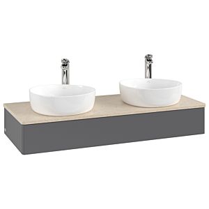 Meuble sous-vasque Villeroy &amp; Boch Antao 1200x190x500mm L13053GK avec éclairage FK/AP: GK/3