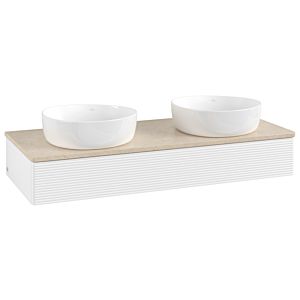 Meuble sous-vasque Villeroy &amp; Boch Antao 1200x190x500mm L13113MT avec éclairage avec structure FK/AP: MT/3