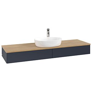 Meuble sous-vasque Villeroy &amp; Boch Antao 1600x190x500mm L14051HG avec éclairage FK/AP: HG/1