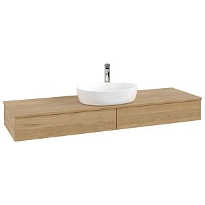Meuble sous-vasque Villeroy &amp; Boch Antao 1600x190x500mm L14051HN avec éclairage FK/AP: HN/1
