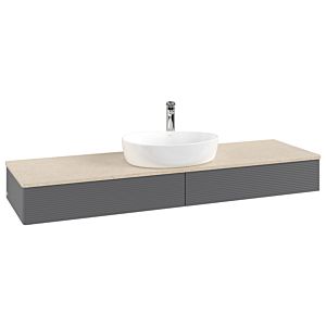 Villeroy &amp; Boch Antao vanity unit 1600x190x500mm L14153GK with lighting with structure FK/AP: GK/3