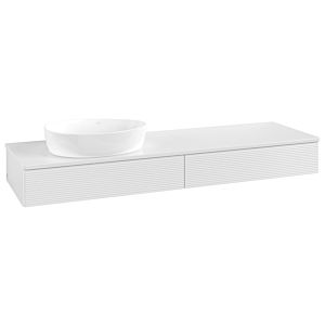 Meuble sous-vasque Villeroy &amp; Boch Antao 1600x190x500mm L15110GF avec éclairage avec structure FK/AP: GF/0