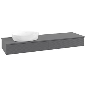 Meuble sous-vasque Villeroy &amp; Boch Antao 1600x190x500mm L15110GK avec éclairage avec structure FK/AP: GK/0