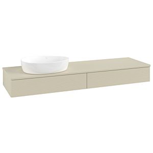 Villeroy & Boch Antao Waschtischunterschrank 1600x190x500mm L15110HJ mit Beleuchtung mit Struktur FK/AP: HJ/0