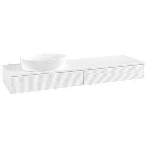 Meuble sous-vasque Villeroy &amp; Boch Antao 1600x190x500mm L15110MT avec éclairage avec structure FK/AP: MT/0